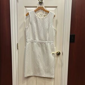 Bebe Cream Sheath Mini Dress for Wedding Guests